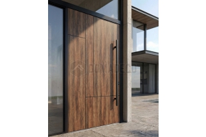 Voordeur met hogedruklaminaat