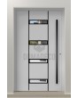 LIM 09E - aluminium enkele moderne toegangsdeur