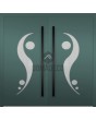 LIM 11E dubbel - scharnierende aluminium dubbele voordeur met glas