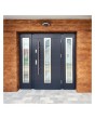 Fargo 12C T - voordeur met zijpanelen met glas