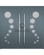LIM 12E dubbel - scharnierende aluminium dubbele voordeur met cirkelglas