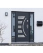 Fargo 23 - buitendeur met glas 
Kleur: glad antraciet; soort glas: ontspiegeld