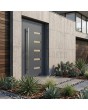 Voordeur van antracietkleurig aluminium