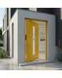 gele hoogwaardige aluminium draaideur