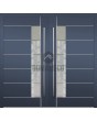 LIM AP02 dubbele - aluminium scharnierende dubbele toegangsdeur met glas
