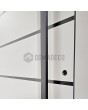 LIM AP04 dubbele - aluminium scharnierende dubbele voordeur met strepen