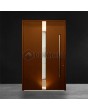 Rode, veilige, moderne aluminium voordeur met meerpuntssloten