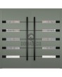 LIM AP18A dubbele - aluminium dubbele scharnierende voordeur
