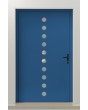 PIVOT Arlekin - grote aluminium draaideur met tien kleine glaspanelen