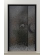 LIM B4 - aluminium scharnierende deur bekleed met grijs roestvrij staalplaat