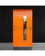 Oranje eigentijdse aluminium voordeur