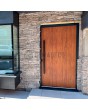 Gouden eikenhouten massief aluminium voordeur