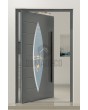 PIVOT C11 - aluminium exclusieve taatsdeur met ovaal glas