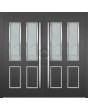 LIM C12 dubbel - moderne aluminium dubbele deur met glas voor woningen