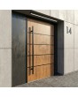 Goudkleurige aluminium draaideur