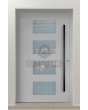 PIVOT C2 - aluminium draaideur met vier ruiten