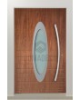 LIM C22 - veilige, moderne aluminium voordeuren met ovaal glas