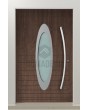 LIM C22 - veilige, moderne aluminium voordeuren met ovaal glas