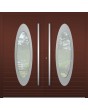 LIM C22 dubbel - moderne dubbele aluminium voordeuren met ovaal glas