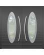 LIM C22 dubbel - moderne dubbele aluminium voordeuren met ovaal glas
