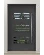 LIM C24 - moderne aluminium voordeur met horizontale ramen