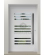 PIVOT C24 - aluminium draaideur met verticale ramen