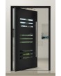 PIVOT C24 - aluminium draaideur met verticale ramen