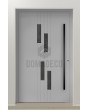 LIM C25 - moderne aluminium voordeur met verticale ramen