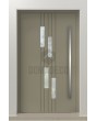 LIM C25 - moderne aluminium voordeur met verticale ramen