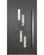 LIM C25 - moderne aluminium voordeur met verticale ramen