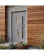 Grijze, moderne aluminium voordeur