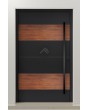LIM C5 - aluminium voordeur met houten decor