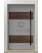 LIM C5 - aluminium voordeur met houten decor