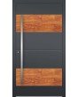 LIM C5 - aluminium voordeur met houten decor