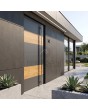 LIM C5 - aluminium voordeur met houten decor