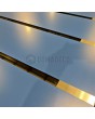 LIM c7 dubbel - scharnierende aluminium dubbele deur met horizontale strepen en glas