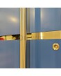 LIM c7 dubbel - scharnierende aluminium dubbele deur met horizontale strepen en glas