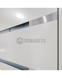 LIM c7 dubbel - scharnierende aluminium dubbele deur met horizontale strepen en glas