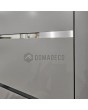 LIM c7 dubbel - scharnierende aluminium dubbele deur met horizontale strepen en glas