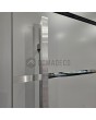 LIM c7 dubbel - scharnierende aluminium dubbele deur met horizontale strepen en glas