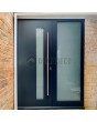 Aluminium antraciet LIM draaideur met zijlicht rechts