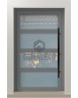 PIVOT  C9 - beglaasde aluminium taatsdeur