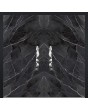 LIM Calacatta double - aluminium dubbele deur bekleed met Calacatta Black gesinterd kwarts
