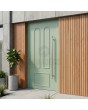 Green georgian style front door