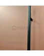 LIM Koper dubbel - Aluminium dubbele deur met koperstructuur van gefreesd metaal