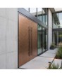 Aluminium dubbele voordeur in corten-look