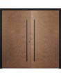 LIM Corten double - Dubbele voordeur van aluminium met Corten-look