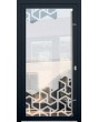 LIM Glass S12 - matte externe voordeur met een transparant decor