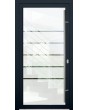 LIM Glass S5 - matte voordeur met vijf transparante strepen