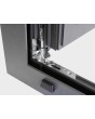 AL86-D3 - dubbel aluminium draai-/kiepraam